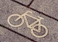 bicycle path, road sign, bicycle sign