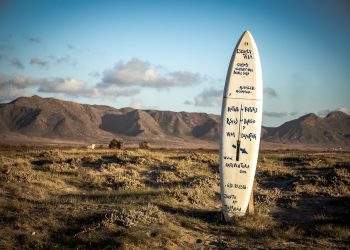 surfing, landscape, sunset