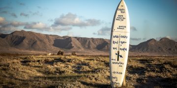 surfing, landscape, sunset