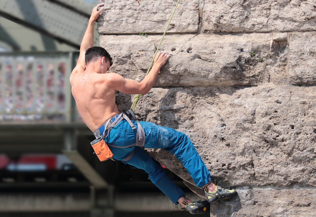 free climbing, sports, climber