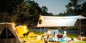 camping, tent, night camping